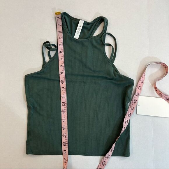 Lululemon Double-Strap Yoga Tank Top Size 6 Dark Forest W1EH6S NEW with tags - Picture 13 of 13
